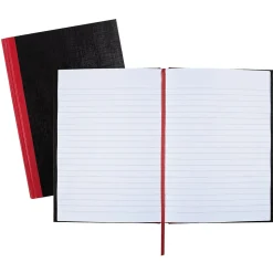 Black N' Red 1-Subject Professional Notebooks, 5.8" x 8.3", Wide Ruled, 96 Sheets, Black (JDK-E66857)
