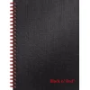 Black N' Red 1-Subject Professional Notebooks, 5.88" x 8.25", Wide Ruled, 70 Sheets, Black (L67000)