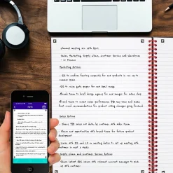 Black N' Red 1-Subject Professional Notebooks, 5.88" x 8.25", Wide Ruled, 70 Sheets, Black (L67000)