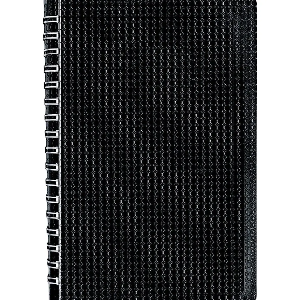 Blueline DuraFlex 1-Subject Professional Notebooks, 6" x 9.375", College Ruled, 80 Sheets, Black (B40.81)