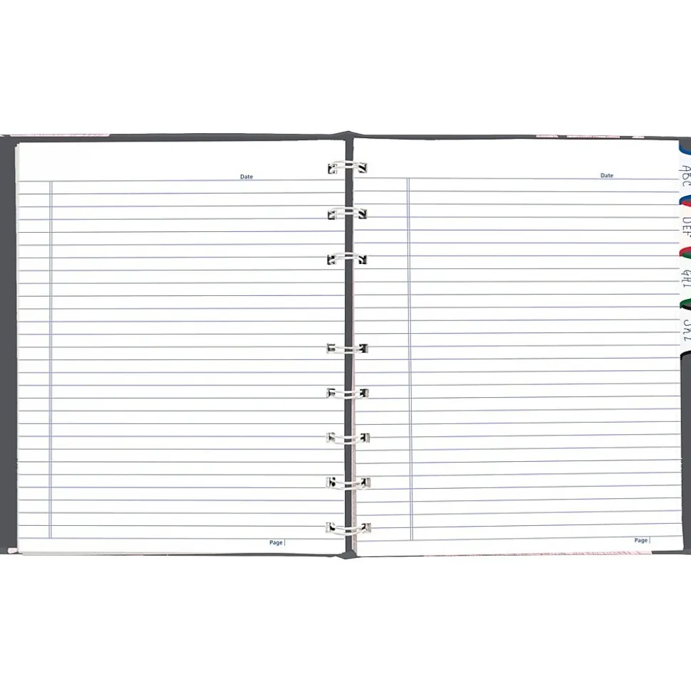 Blueline Pink Daisy NotePro Professional Notebooks, 7.25" x 9.25", College Ruled, 75 Sheets, Gray/Silver (A6016.01)