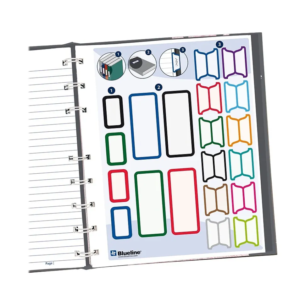 Blueline Pink Daisy NotePro Professional Notebooks, 7.25" x 9.25", College Ruled, 75 Sheets, Gray/Silver (A6016.01)