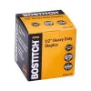 Bostitch 1/2" Length High Capacity Staples, Full Strip, 5000/Box (SB351/2-5M)