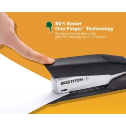 Bostitch InPower+28 Desktop Stapler, 28-Sheet Capacity, Silver/Black (ACF1110)