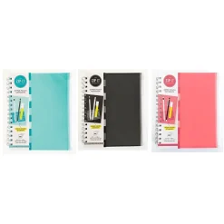 Carolina Pad Zip-It 1-Subject Professional Notebooks, 7" x 8.75", College Ruled, 120 Sheets (55025)