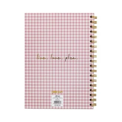 Carpe Diem Ballerina Pink Check 1-Subject Notebook, 7.5