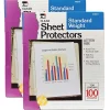 CLI Standard Sheet Protector, 8.5" x 11", Clear, 100/Box, 2 Boxes (CHL48241-2)