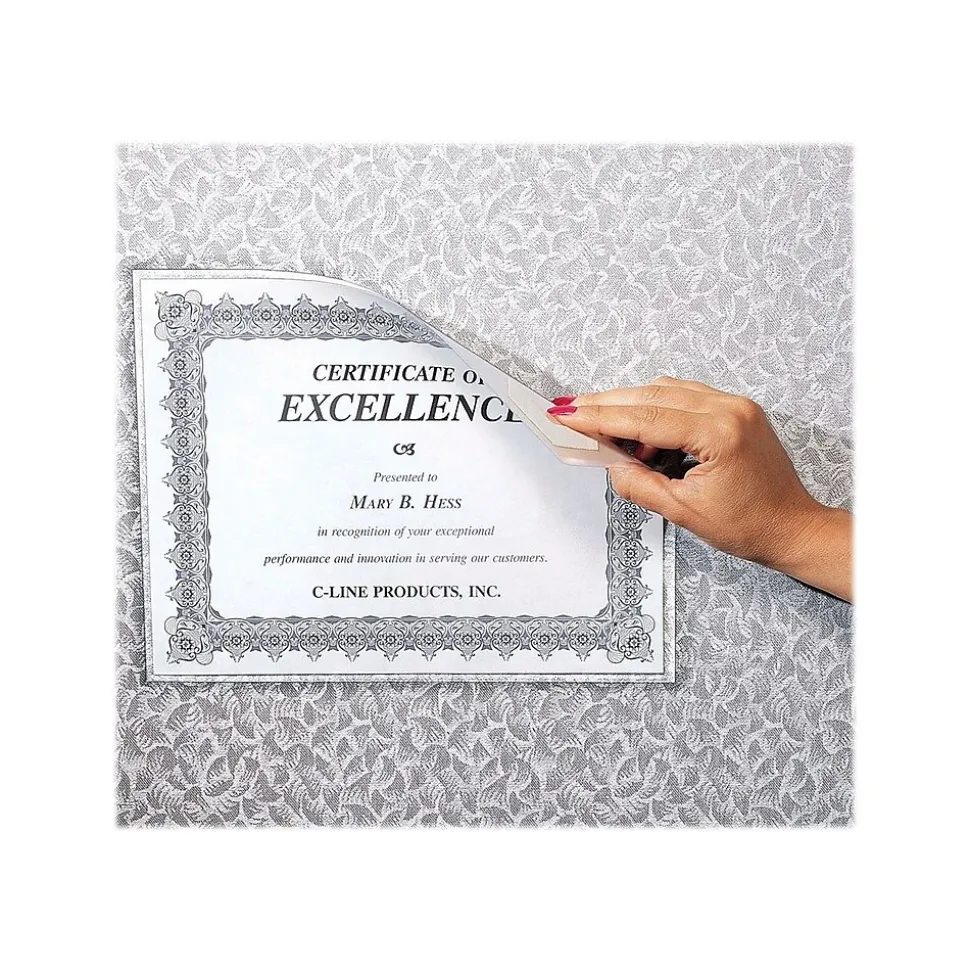 C-Line Cubicle Keepers Polypropylene File Pockets, Clear, 25/Box (CLI38991)