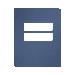 ComplyRight Double-Window Tax Presentation Folder, Midnight Blue, 50/Pack (FMB32)