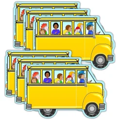 Creative Shapes Bus with Kids Memo Pad, Multicolored, 6/Bundle (SE-89-6)