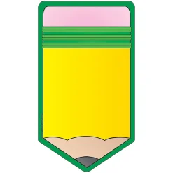 Creative Shapes Pencil Memo Pad, Multicolored, 6/Bundle (SE-83-6)