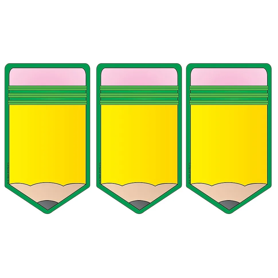 Creative Shapes Pencil Memo Pad, Multicolored, 6/Bundle (SE-83-6)