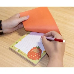 Denik Tayto Strawberry Notepad, 5.25" x 8.25", Multicolor, 64 Sheets/Pad (NP1908)
