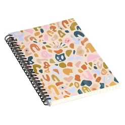 DENY Designs Abstract Paper Cuts by Alja Horvat Notebook, 5.5" x 8.25", Dotted, 40 Sheets, Multicolor (72892-nobs01)