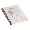 DENY Designs Alexandria Botany I by Iveta Abolina Professional Notebooks, 5.5" x 8.25", Dotted, 40 Sheets, Beige (71323-NOBS01)