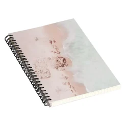 DENY Designs Beach Pink Champagne by Ingrid Beddoes Notebook, 5.5" x 8.25", Dotted, 40 Sheets, Multicolor