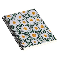 DENY Designs Daisy Pattern by Alisa Galitsyna Professional Notebooks, 5.5" x 8.25", Dotted, 40 Sheets, Multicolor (74701-NOBS01)