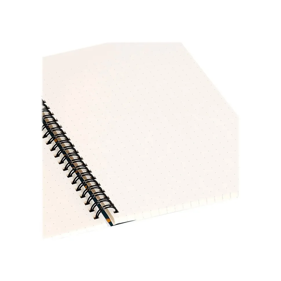 DENY Designs Vintage Sun and Star in Navy by Doodle by Meg Notebook, 5.5" x 8.25", Dotted, 40 Sheets (74738-nobs01)