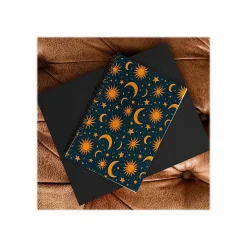 DENY Designs Vintage Sun and Star in Navy by Doodle by Meg Notebook, 5.5