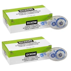 Dixon Correction Tape, White, 10/Pack, 2 Packs (DIX31930-2)