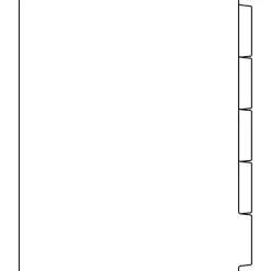 DocuCopy Reverse Collated Blank Paper Dividers, 5-Tab, White, 1,250/Case (1001)