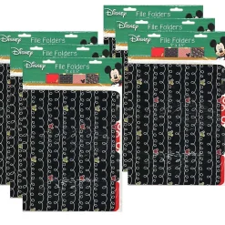 Eureka Mickey Color Pop File Folders, 1/3-Tab, Letter Size, Assorted Designs, 4 Per Pack, 6 Packs (EU-866404-6)