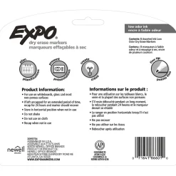 Expo Dry Erase Marker, Fine Tip, Assorted, 8/Pack (86601)