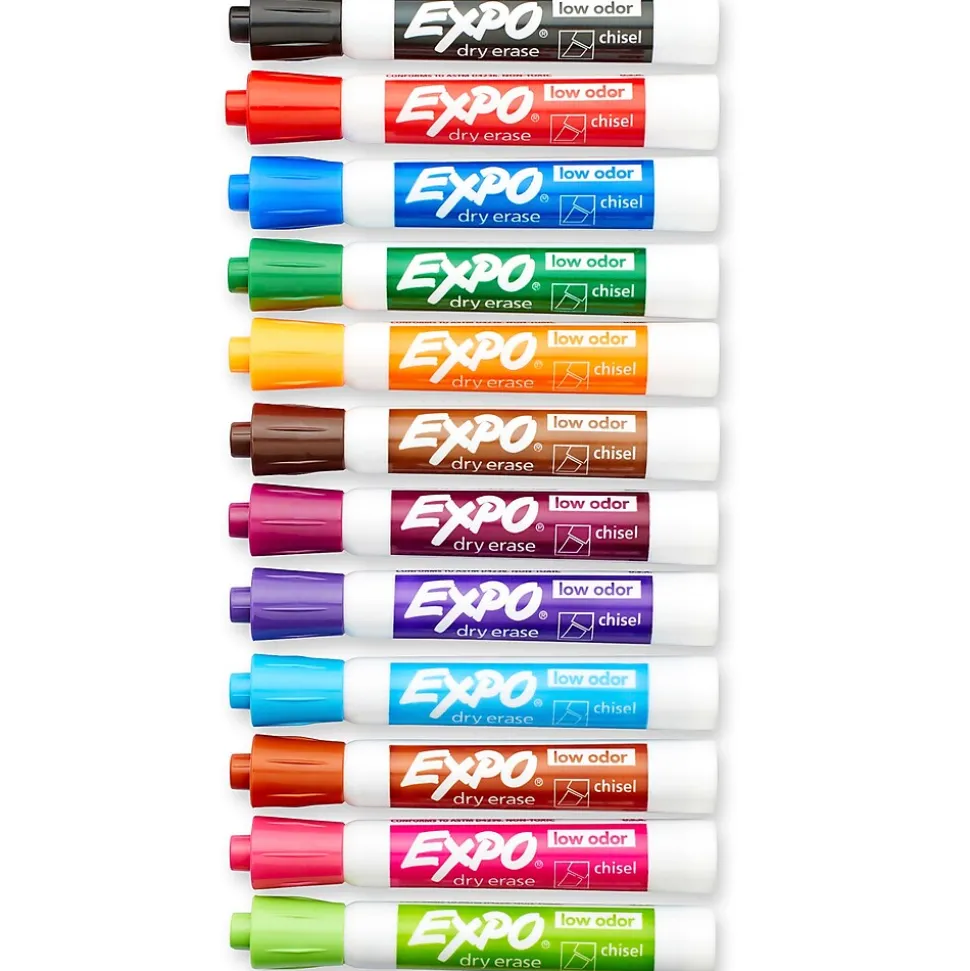 Expo Dry Erase Markers, Chisel Tip, Assorted, 16/Pack (81045)