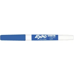 Expo Dry Erase Markers, Fine Tip, Blue, 12/Pack (86003)