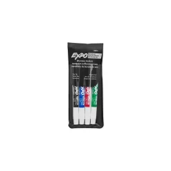 Expo Dry Erase Markers, Fine Point, Assorted, 4/Set (86074)