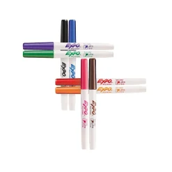 Expo Low Odor Dry Erase Marker, Ultra Fine Tip, Assorted, 8/Pack (1884309)
