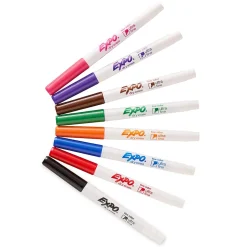 Expo Low Odor Dry Erase Marker, Ultra Fine Tip, Assorted, 8/Pack (1884309)