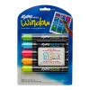 Expo Neon Window Dry Erase Markers, Bullet Tip, Assorted, 5/Pack (1752226)