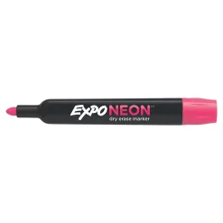 Expo Neon Window Dry Erase Markers, Bullet Tip, Assorted, 5/Pack (1752226)