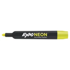 Expo Neon Window Dry Erase Markers, Bullet Tip, Assorted, 5/Pack (1752226)