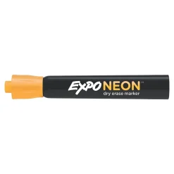 Expo Neon Window Dry Erase Markers, Bullet Tip, Assorted, 5/Pack (1752226)