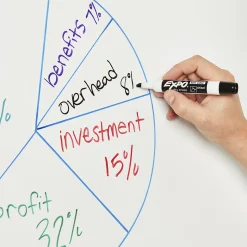 Expo Tank Dry Erase Markers, Chisel Tip, Assorted Inks, 8/Pack (1743032)