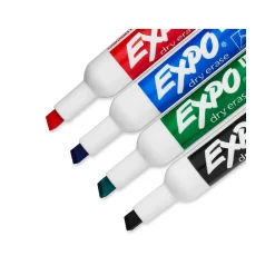 Expo Tank Dry Erase Marker, Chisel Tip, Assorted, Starter Set/Kit (80653)