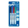Expo Vis-a-Vis Wet Erase Markers, Fine Point, Assorted, 4/Pack (16074/2134341)