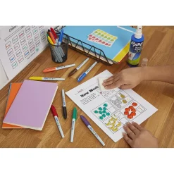 Expo Vis-a-Vis Wet Erase Markers, Fine Point, Assorted, 4/Pack (16074/2134341)