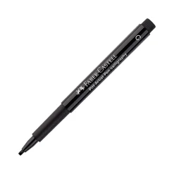Faber-Castell PITT Artist Pen Calligraphy Marker, Chisel Tip, Black Ink, 3/Pack (800076)