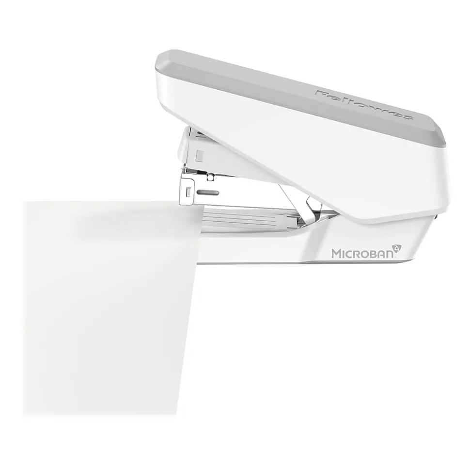 Fellowes LX860 EasyPress Desktop Stapler, 40-Sheet Capacity, White (5014301)