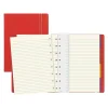 Filofax A5 Classic Bright 4-Subject Professional Notebooks, 5.8" x 8.25", College Ruled, 56 Sheets, Red (B115008U)
