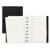 Filofax A5 Classic Bright 4-Subject Professional Notebooks, 5.8" x 8.25", College Ruled, 56 Sheets, Black (B115007U)