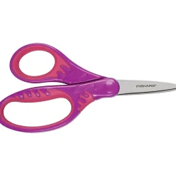 Fiskars Softgrip 5" Stainless Steel Kid's Scissors, Pointed Tip, Assorted Colors (194230-1001)