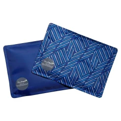 Fit & Fresh Cool Coolers Ice Packs, Navy Sketch Weave/Blue, 2/Pack (10300FF)