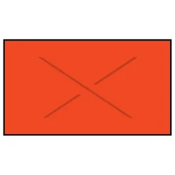 Garvey® Blank Label, Fluorescent Red, 19 mm x 37 mm, 4000 Labels/Sleeve (GX3719)