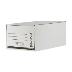 Heavy-Duty Storage Box Drawer, Legal Size, White, 6/Carton (UNV85301)
