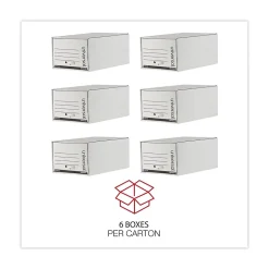 Heavy-Duty Storage Box Drawer, Legal Size, White, 6/Carton (UNV85301)