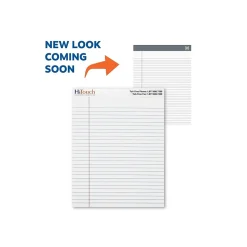 HiTouch Notepad, 8.5" x 11.75", Wide Ruled, White, 50 Sheets/Pad, 12 Pads (SPZMYOPW2011)